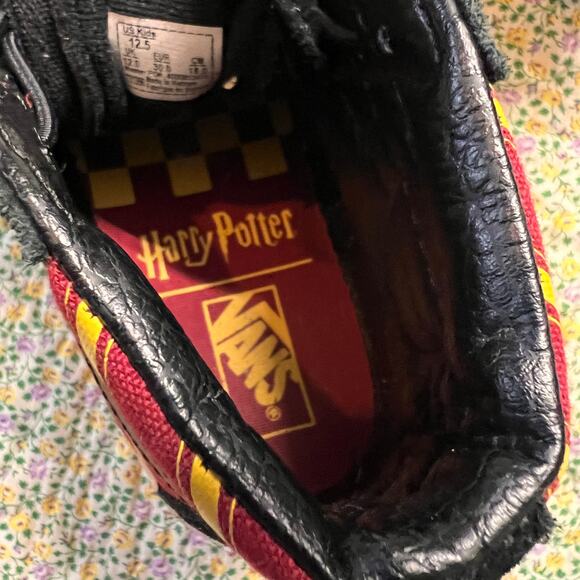 VANS HARRY POTTER LEATHER/SUEDE HIGH TOP SHOES SIZE 12.5 - Picture 6 of 6
